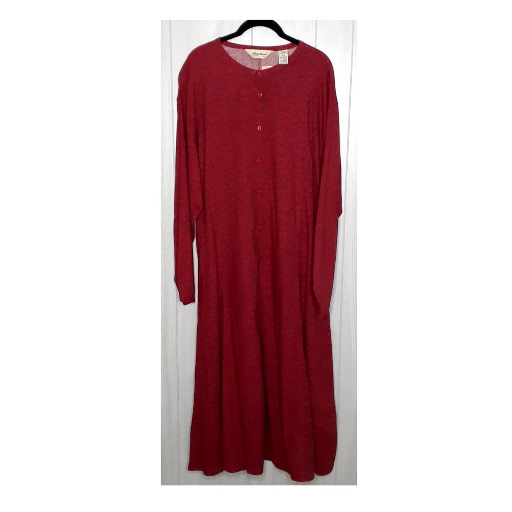 Eddie Bauer Maxi Dress NWT Russet Color Floral Size Medium Petite